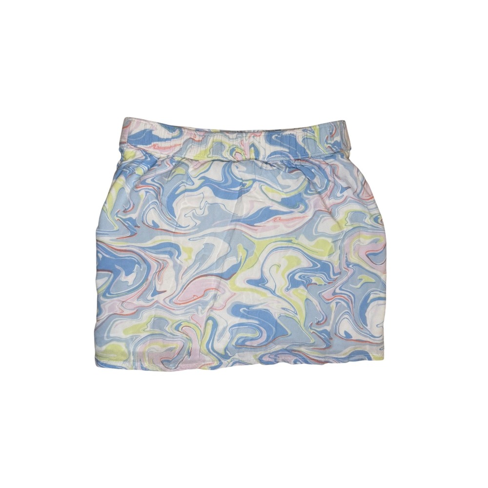 Abercrombie Kids Blue Marble Skirt Girls Swirl Mini Cotton Excellent 7/8‎ - Picture 3 of 4